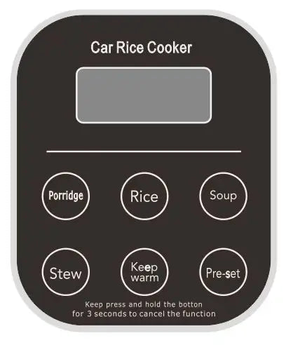 Dual-Voltage Car and Home Rice Cooker