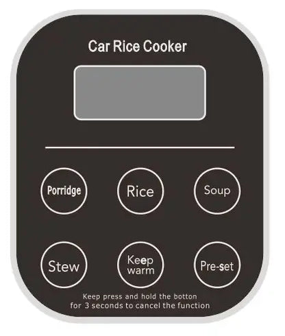 Dual-Voltage Car and Home Rice Cooker