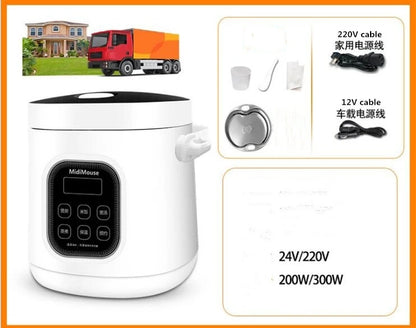 Dual-Voltage Car and Home Rice Cooker