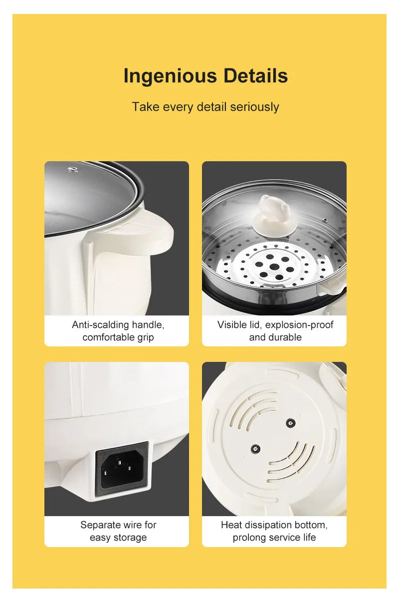 1.7L Compact Multi-Layer Rice Cooker