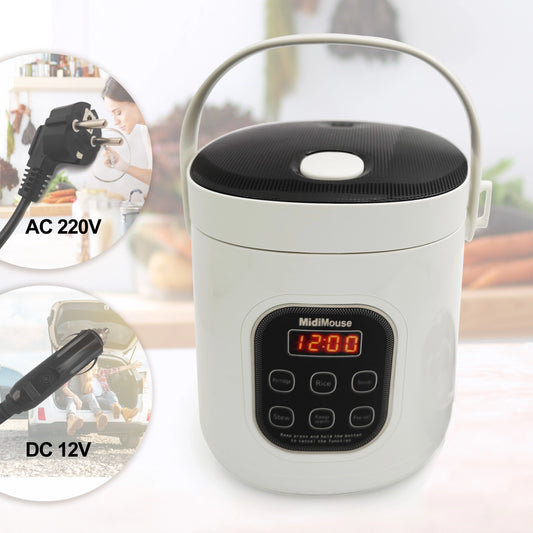 Dual-Voltage Car and Home Rice Cooker