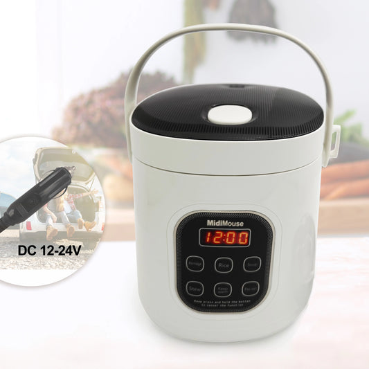 Dual-Voltage Car and Home Rice Cooker