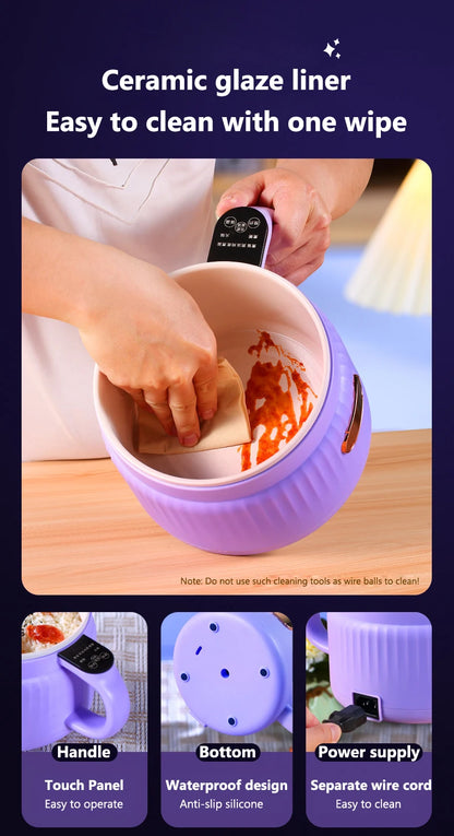 Portable Intelligent Ceramic Rice Cooker