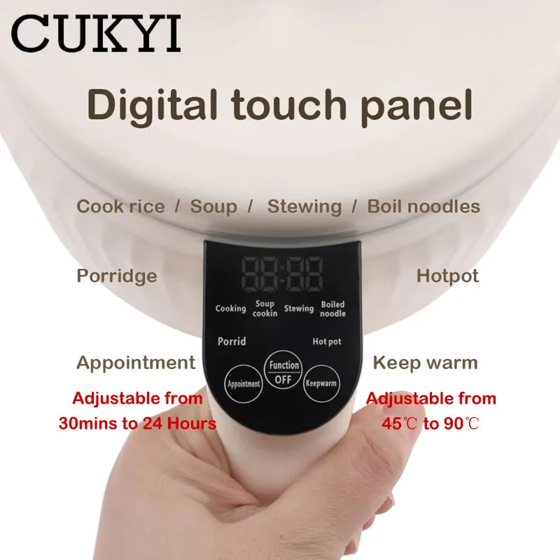 Portable Intelligent Ceramic Rice Cooker