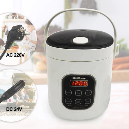 Dual-Voltage Car and Home Rice Cooker