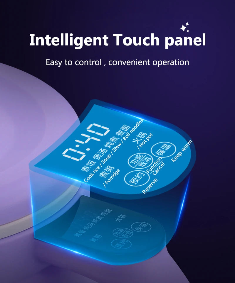 Portable Intelligent Ceramic Rice Cooker